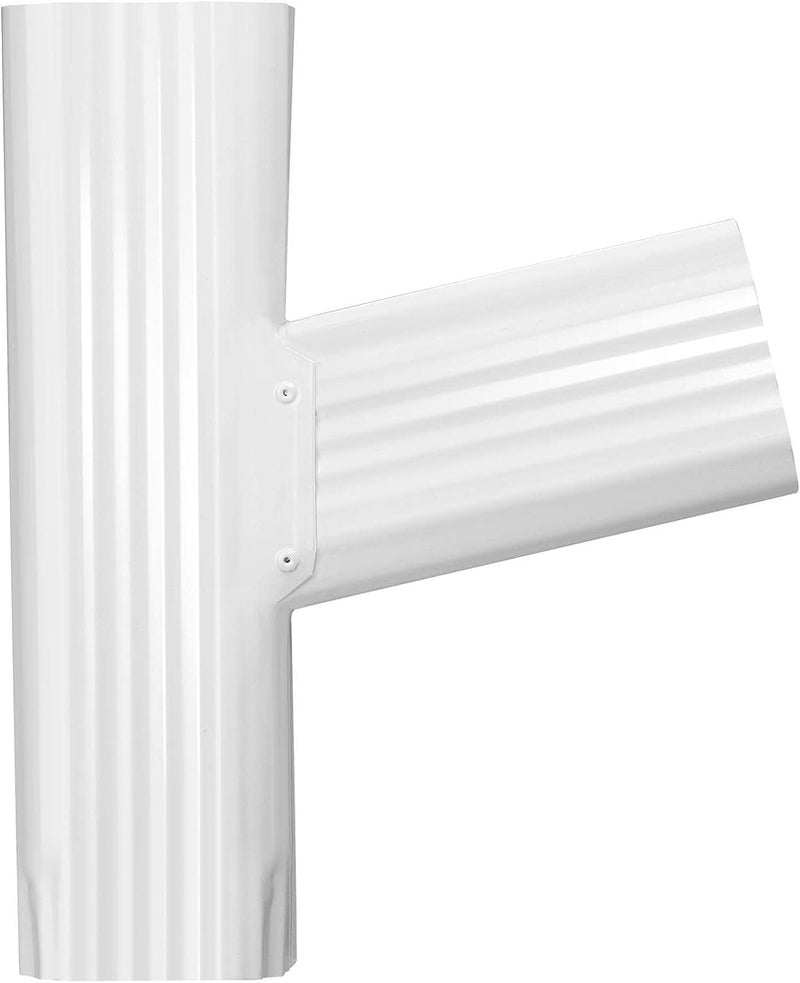 VYH Gutter Y Downspout Connector 2x3 Standard right High Gloss White - Image 1